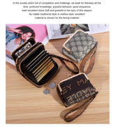 New Wallet for Women - Wrist Strap Short Old Flower Zero Wallet, Large Capacity Coin Clip & Multi Card Bag - Himpall